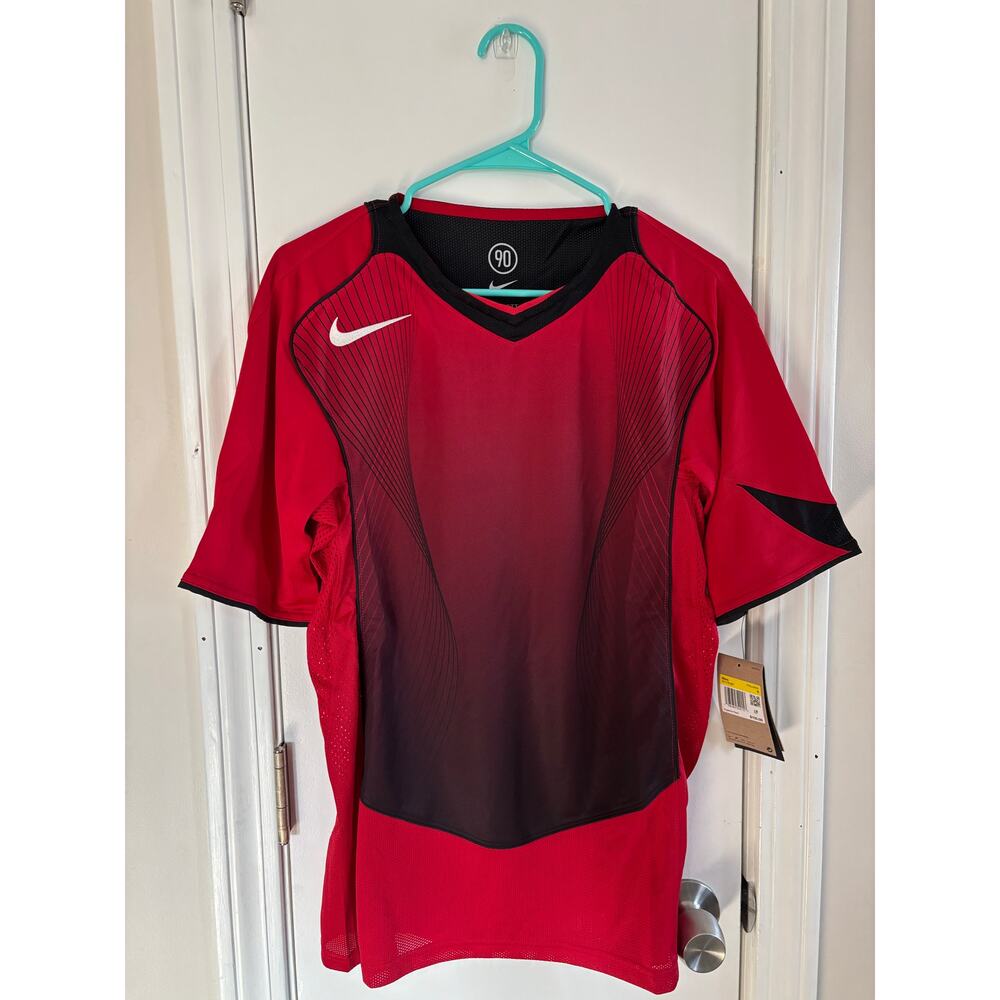 Nike Total 90 Men's Dri-FIT Short-Sleeve Soccer Jersey Red - HV1178-687